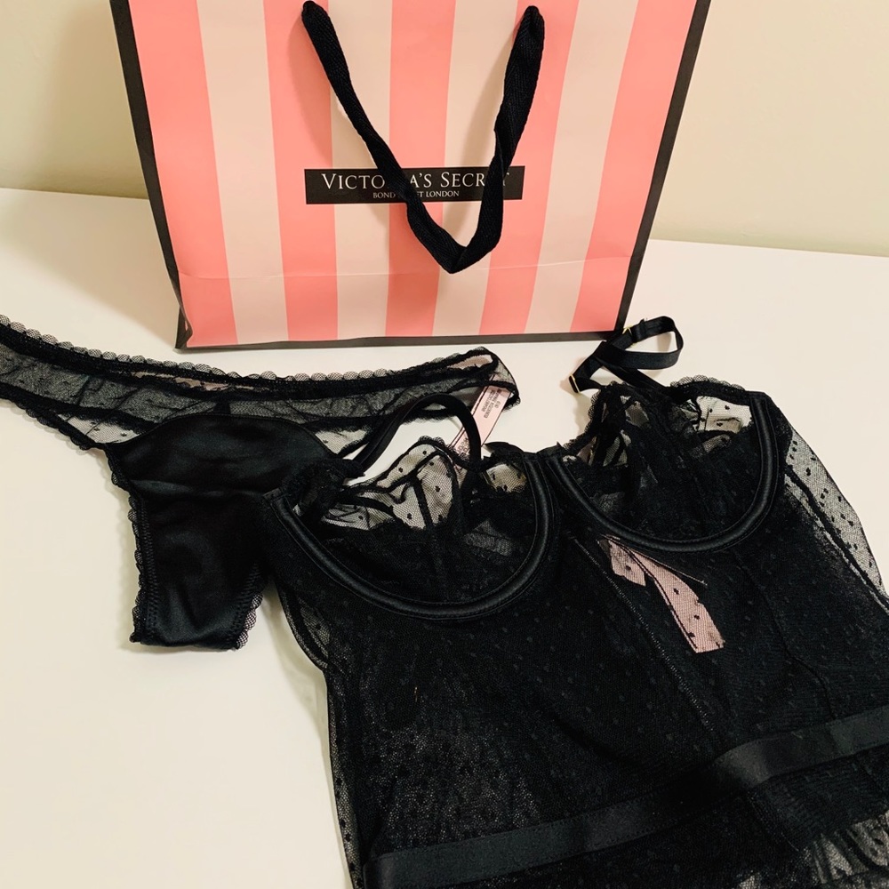 Swiss Dot Mesh Corset